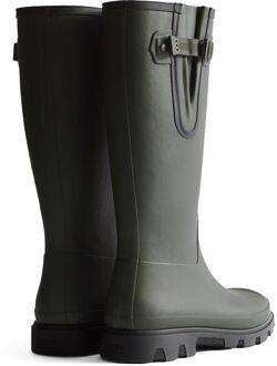 Hunter Downpour Verstelbare Laarzen Rubber Dames Donkergroen/Zwart Wellingtonlaarzen Olijf - EU 40.5 / UK 7