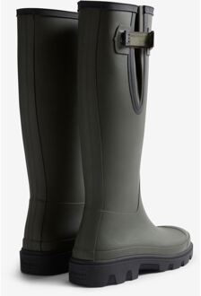 Hunter Downpour Verstelbare Laarzen Rubber Dames Donkergroen/Zwart Wellingtonlaarzen