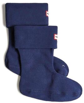 Hunter Fleece Short Boot Sokken Senior blauw - L