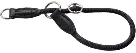 Hunter halsband voor hond freestyle met stop zwart 40 cmx8 mm