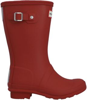 Hunter Junior Originals Rubberen Unisex Kinderen'S Militaire Rode Wellington Laarzen Rood - EU 47.5 / UK 12