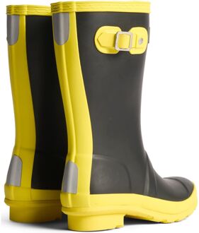 Hunter Junior Originals Rubberlaarzen Kinderen Zwart/Verlicht Geel - EU 34 / UK 2