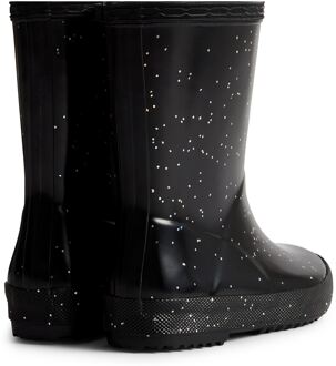 Hunter Kids First Giant Glitter Rubberen Zwarte Regenlaarzen - EU 37 / UK 4