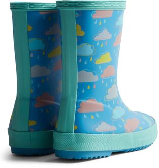 Hunter Kids Rain Cloud Boot Rubberen Blauwe Regenwolk Wellingtonlaarzen