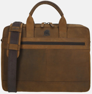 Hunter laptoptas 16 inch coffee Bruin - No Size