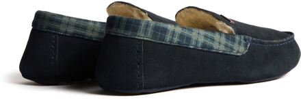 Hunter Moccassin Slipper Suède Heren Marineblauwe Slippers Navy