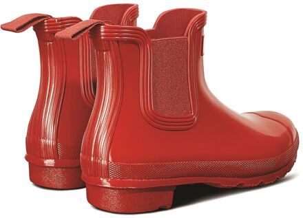 Hunter Original Chelsea Gloss Rubber dameslaarzen Military Red Wellington Rood - EU 42 / UK 8
