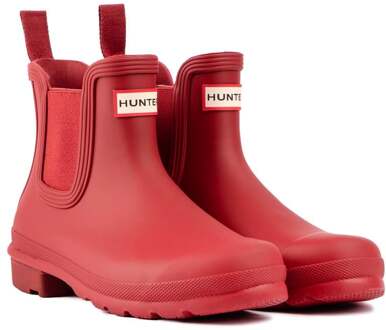 Hunter Original Chelsea Laarzen Rood