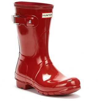 Hunter Original Gloss Short Military Wellies voor dames Rood - EU 40.5 / UK 7