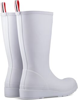 Hunter Original Play Tall Rubberen Regenlaarzen Voor Dames In Micro Chip-Print Grijs