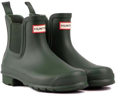 Hunter Originele Chelsea Laarzen Groen - EU 36 / UK 3