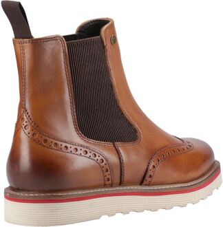 Hunter Orkney Brogue Dealer Boot Leren Heren Enkellaarzen In Tan Bruin - EU 47.5 / UK 12