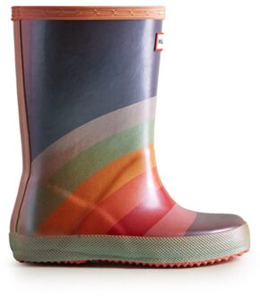 Hunter Regenlaarzen KFT5085NEB-MUL Blauw / Oranje maat Roze