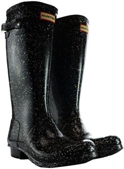 Hunter Reuze Glitter Kinder Zwart Laarzen