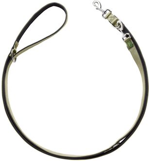 Hunter Trainingslijn Neopreen Nylon Olijfgroen&Zwart - Hondenriem - 200x2.5 cm
