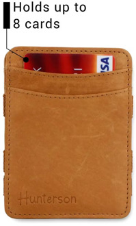 Hunterson Cognac Magic Wallet Portefeuille