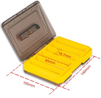 Hunthouse Vissen Lokken Tackle Box 14/19/27 Cm Dubbelzijdig Case Compartimenten Aas Lokken Haak Opslag Boxs Vissen Accessoires 140-105-Y