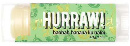 HURRAW! Boabab Banana Lip Balm