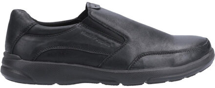 Hush Puppies Aaron Leren Zwarte Heren Loafers - EU 40.5 / UK 7