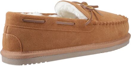 Hush Puppies Abraham Suède Heren Tan Slippers Bruin - EU 47.5 / UK 12