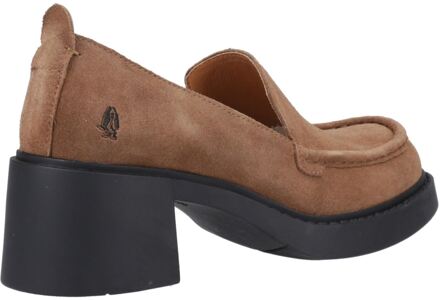 Hush Puppies Adelaide Dames Suède Bruine Loafers - maat