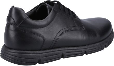 Hush Puppies Adrian JNR Leren Zwarte Schoenen Voor Jongens