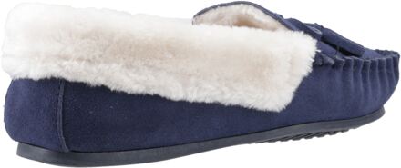 Hush Puppies Agnes Suède Damenslippers in Marineblauw Navy - EU 42 / UK 8