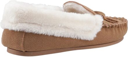 Hush Puppies Agnes Suède Dames Tan Slippers Bruin - EU 40.5 / UK 7