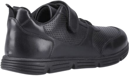 Hush Puppies Alfie Bungee Snr Leren Zwarte Schoenen Voor Jongens