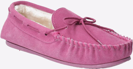 Hush Puppies Allie Suède Damesroze Pantoffels