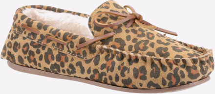 Hush Puppies Allie Suède Luipaard Pantoffels Voor Dames Bruin - EU 38 / UK 5