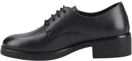 Hush Puppies ANASTASIA Meisjes Leren School Schoenen Zwart