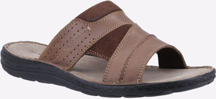 Hush Puppies Archer Leren Heren Bruin