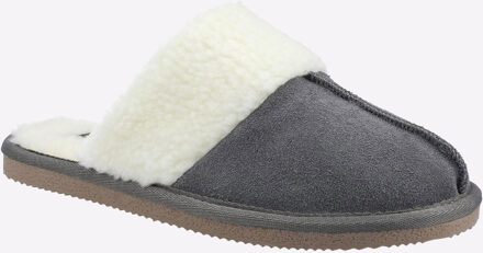 Hush Puppies Arianna Suede Dames Grijze Pantoffels Grijs - EU 39/ UK 6