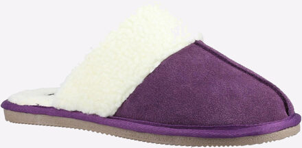 Hush Puppies Arianna Suede Paarse Dames Sloffen