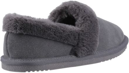 Hush Puppies Ariel Suède Dames Grijze Slippers Grijs