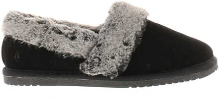 Hush Puppies Ariel Suède Dames Zwarte Pantoffels - EU 38 / UK 5