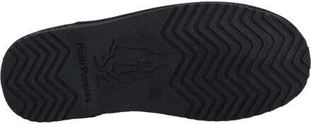 Hush Puppies Ashanti Suède Dames Zwarte Sloffen - EU 38 / UK 5