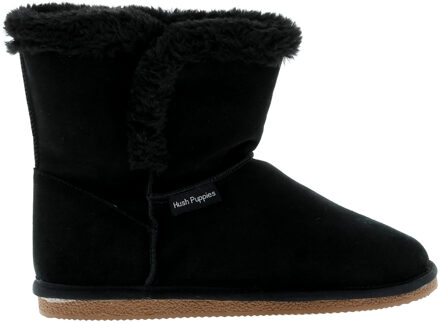 Hush Puppies ashleigh dames sude leren enkellaarzen zwart - EU 40.5 / UK 7