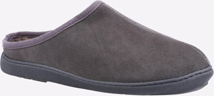 Hush Puppies Ashton Suede Heren Grijze Pantoffels Grijs - EU 46 / UK 11