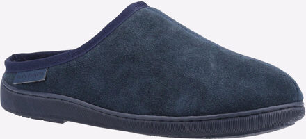 Hush Puppies Ashton Suède Heren Pantoffels In Marineblauw Navy