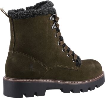 Hush Puppies Aurelia Suède Vrouwen Khaki Laarzen Kaki