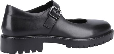 Hush Puppies Aurora Senior Meisjes Zwart Leren Schoenen - EU 42 / UK 8