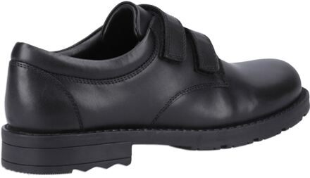 Hush Puppies Barry Senior Leren Zwarte Schoenen Voor Jongens