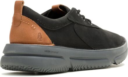 Hush Puppies Baylor Leren Heren Zwarte/Zwarte Veterschoenen