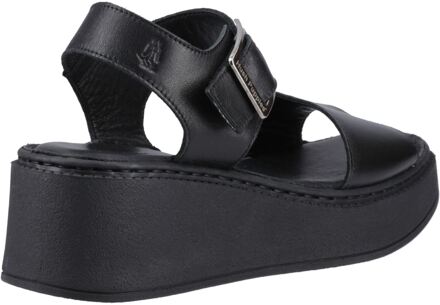 Hush Puppies Beatrix Wedge Dames Zwarte Sleehakken Van Leer - EU 39/ UK 6