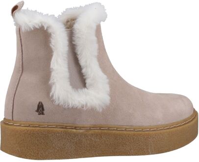 Hush Puppies Bella Suède Dames Nude Platte Chelsea Laarzen Naturel - EU 39/ UK 6