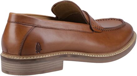 Hush Puppies Benedict Leren Heren Tan Instappers Bruin - EU 43 / UK 9