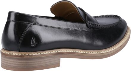 Hush Puppies Benedict Leren Heren Zwarte Instappers - EU 47.5 / UK 12