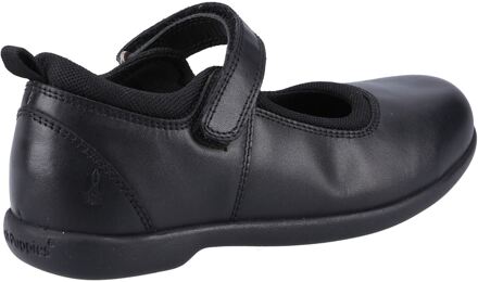 Hush Puppies Bianca JNR Meisjes Zwart Leren Schoenen - EU 33 / UK 1